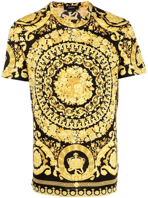 versace shirt camo|Versace barocco t shirt.